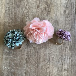 Ring verstelbaar met grote bloem